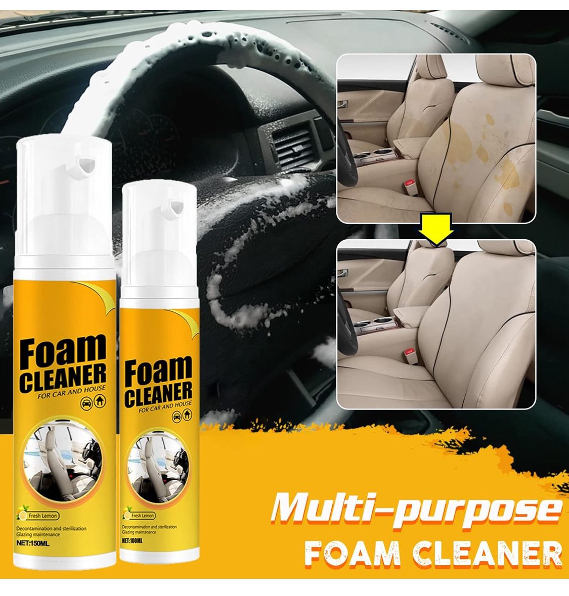 Nettoyant Mousse Multifonction CAR MAGIC SPRAY