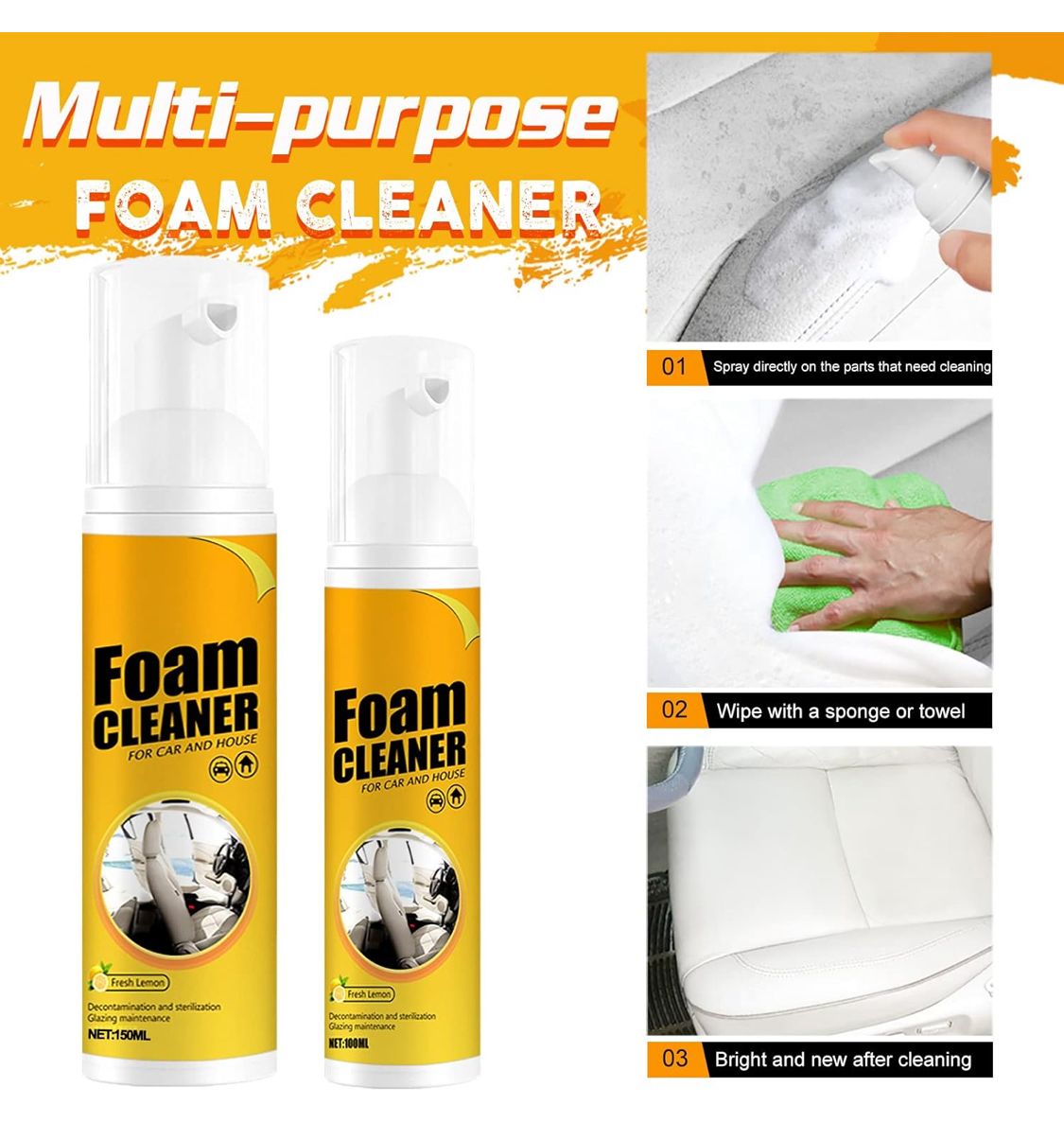 Nettoyant Mousse Multifonction CAR MAGIC SPRAY