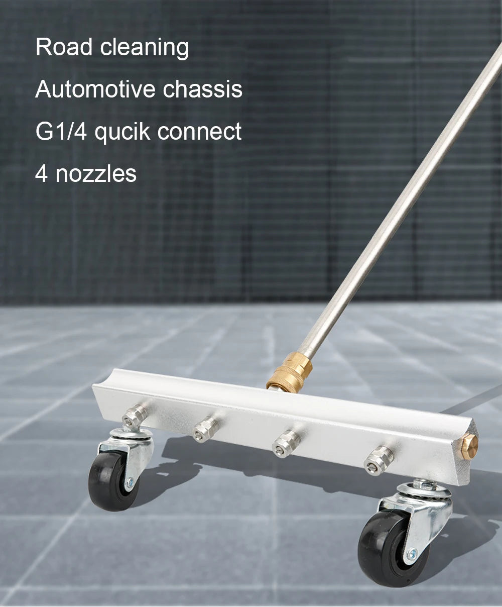 4000PSI Car Chassis Cleaning Undercarriage Cleaner High Pressure Washer Car Cleaning Nozzle Water Broom Road Ground Sweep