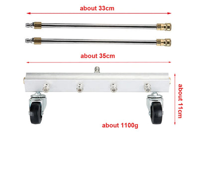 4000PSI Car Chassis Cleaning Undercarriage Cleaner High Pressure Washer Car Cleaning Nozzle Water Broom Road Ground Sweep